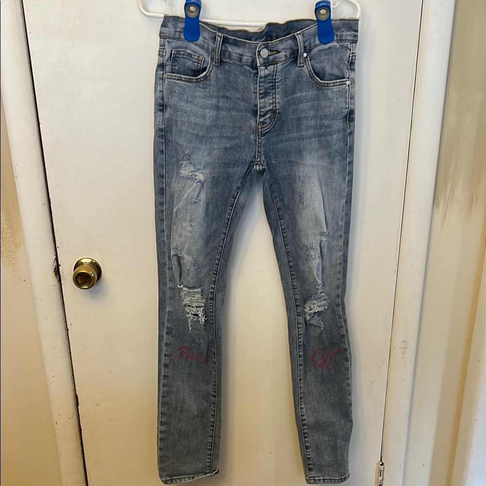 Dript Denim F*ck Off Jeans Size 30